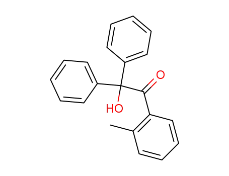 Molecular Structure of 102477-86-1 (2-hydroxy-2,2-diphenyl-1-<i>o</i>-tolyl-ethanone)