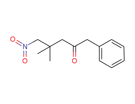 Molecular Structure of 950672-88-5 (2,2-dimethyl-4-oxo-5-phenyl-1-nitropentane)
