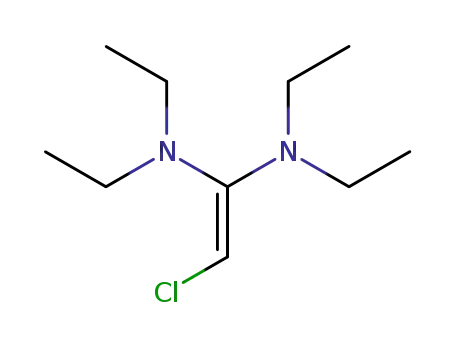 Molecular Structure of 26578-64-3 (1,1-bis(diethylamino)-2-chloroethene)