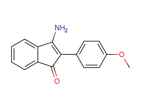 Molecular Structure of 20604-08-4 (1H-Inden-1-one, 3-amino-2-(4-methoxyphenyl)-)