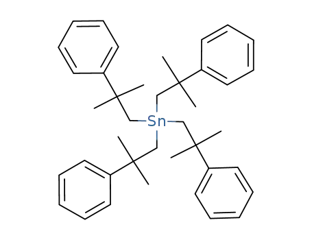 Molecular Structure of 1262-78-8 (tetrakis(2-methyl-2-phenylpropyl)stannane)