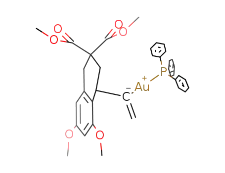 [(gold(I))(PPh<sub>3</sub>)C(CH<sub>2</sub>)CH(CH<sub>2</sub>C(COOMe)2CH<sub>2</sub>)C<sub>6</sub>H<sub>2</sub>(OMe)2]