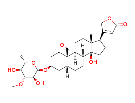 Card-20(22)-enolide,3-[(6-deoxy-3-O-methyl-a-L-glucopyranosyl)oxy]-14-hydroxy-19-oxo-, (3b,5b)-