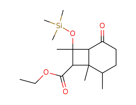5,6,8-Trimethyl-2-oxo-8-trimethylsilanyloxy-bicyclo[4.2.0]octane-7-carboxylic acid ethyl ester