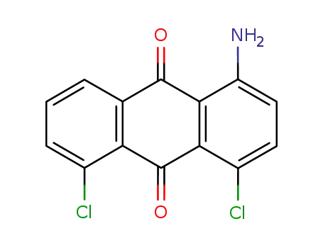 Molecular Structure of 81-57-2 (9,10-Anthracenedione, 1-amino-4,5-dichloro-)