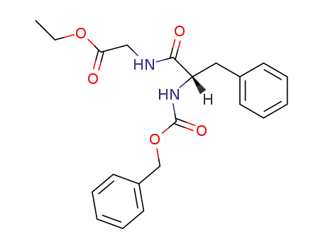 Molecular Structure of 2778-34-9 (Glycine, N-[N-[(phenylmethoxy)carbonyl]-L-phenylalanyl]-, ethyl ester)