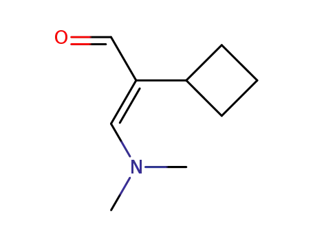 Molecular Structure of 51007-69-3 (Cyclobutaneacetaldehyde, a-[(dimethylamino)methylene]-)