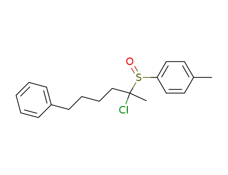 Molecular Structure of 420110-25-4 (1-chloro-1-methyl-5-phenylpentyl p-tolyl sulfoxide)