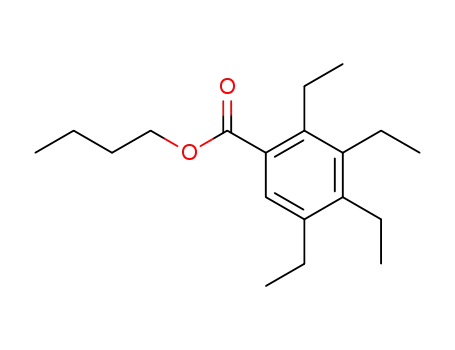 Molecular Structure of 1219618-66-2 (butyl 2,3,4,5-tetraethylbenzoate)