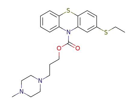 2-ethylmercapto-phenothiazine-10-carboxylic acid-[3-(4-methyl-piperazino)-propyl ester]