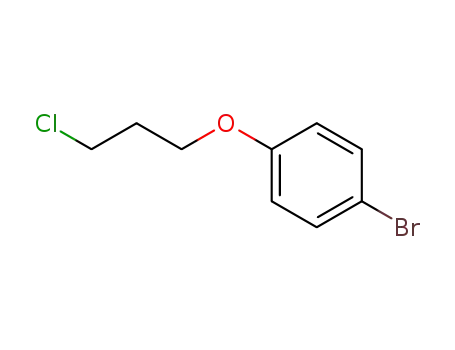 Molecular Structure of 64010-38-4 (1-bromo-4-(3-chloropropoxy)benzene)