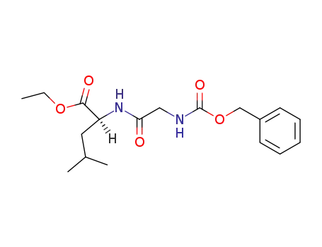Molecular Structure of 7352-21-8 (L-Leucine, N-[N-[(phenylmethoxy)carbonyl]glycyl]-, ethyl ester)