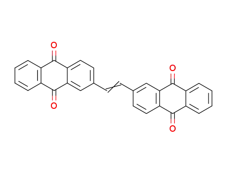 Molecular Structure of 4392-72-7 (1,2-di(2'-anthraquinoyl)ethylene)