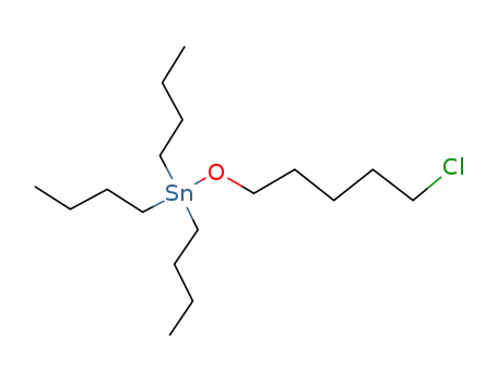 Molecular Structure of 41968-80-3 ((C<sub>4</sub>H<sub>9</sub>)3SnO(CH<sub>2</sub>)5Cl)