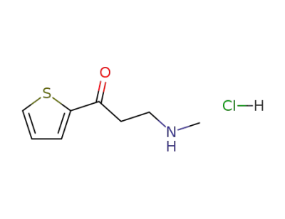 1-프로판온, 3-(메틸아미노)-1-(2-티에닐)-, 염산염