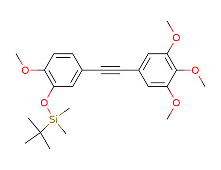 2-[3-(tert-butyldimethylsilyloxy)-4-methoxyphenyl]-1-(3,4,5-trimethoxyphenyl)ethyne
