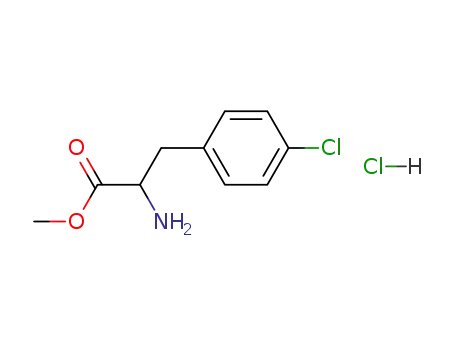 Molecular Structure of 14173-40-1 (DL-4-Chlorophenylalanine methyl ester hydrochloride)