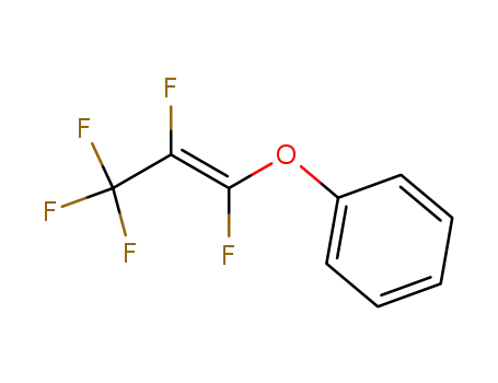 Molecular Structure of 56436-73-8 (Benzene, [(1,2,3,3,3-pentafluoro-1-propenyl)oxy]-, (E)-)