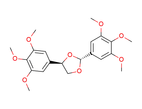 Molecular Structure of 116673-47-3 ((+/-) CIS-2,5-BIS(3,4,5-TRIMETHOXYPHENYL)-1,3-DIOXOLANE)