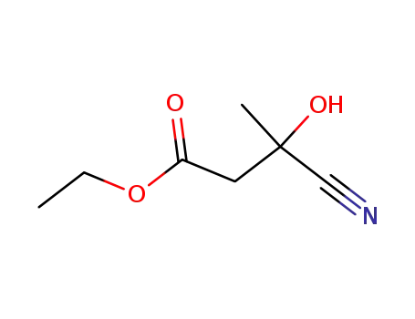 Molecular Structure of 6330-37-6 (3-Cyano-3-hydroxybutanoic acid ethyl ester)