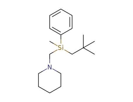 Molecular Structure of 1293988-76-7 (rac-methylphenyl(neopentyl)(piperidinomethyl)silane)