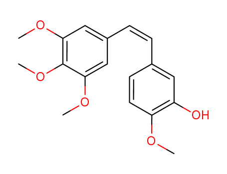 2-methoxy-5-[(E)-2-(3,4,5-trimethoxyphenyl)ethenyl]phenol
2-methoxy-5-[2-(3,4,5-trimethoxyphenyl)ethenyl]phenol