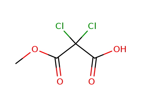 Molecular Structure of 108676-75-1 (dichloro-malonic acid monomethyl ester)