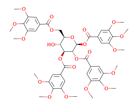 1,2,3,6-tetra-O-galloyl-β-D-glucose, dodecamethyl ester