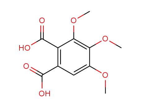 Molecular Structure of 50276-60-3 (3,4,5-trimethoxyphthalic acid)