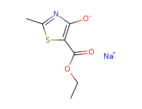 2-methyl-4-oxo-4,5-dihydro-thiazole-5-carboxylic acid ethyl ester; sodium enolate