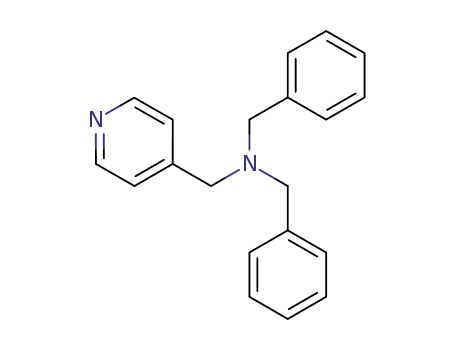 Molecular Structure of 14147-07-0 (N,N-dibenzylpyridine-4-methylamine)