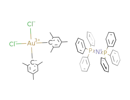 cis-bis(triphenylphosphine)iminium[Au(mesityl)2Cl<sub>2</sub>]