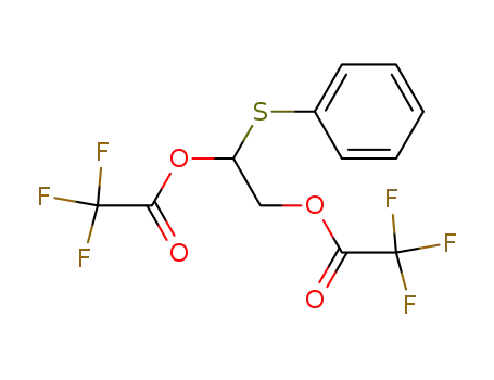 Molecular Structure of 132531-72-7 (1-(phenylsulfenyl)-1,2-bis(trifluoroacetoxy)ethane)