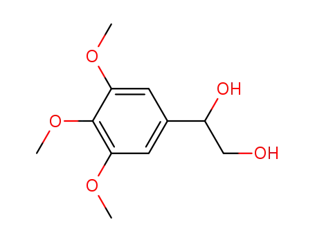 Molecular Structure of 116673-46-2 (1,2-Ethanediol, 1-(3,4,5-trimethoxyphenyl)-)