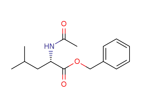 Molecular Structure of 244250-56-4 ((S)-benzyl 2-acetamido-4-methylpentanoate)