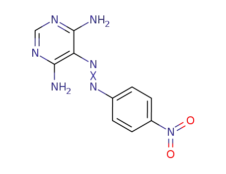 Molecular Structure of 54554-78-8 (5-(4-nitro-phenylazo)-pyrimidine-4,6-diamine)