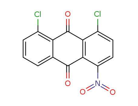 Molecular Structure of 128-96-1 (4,5-dichloro-1-nitroanthraquinone)