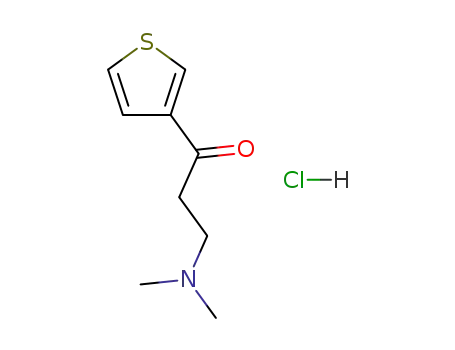 Molecular Structure of 14994-02-6 (3-(dimethylamino)-1-(thiophen-3-yl)propan-1-one hydrochloride)