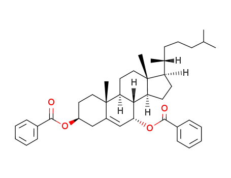 Molecular Structure of 54758-42-8 (7α-benzoyloxycholesteryl-3β-benzoate)
