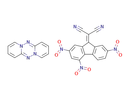 2-(2,4,7-Trinitro-fluoren-9-ylidene)-malononitrile; compound with 4a,8a,9,10-tetraaza-anthracene