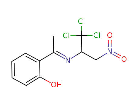 (E)-1,1,1-trichloro-3-nitro-N-[1-(2-hydroxyphenyl)ethylidene]propan-2-amine