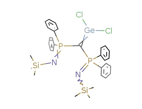Molecular Structure of 868528-45-4 ([Me<sub>3</sub>SiN=PPh<sub>2</sub>)2C=GeCl<sub>2</sub>])