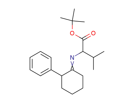 3-Methyl-2-[2-phenyl-cyclohex-(E)-ylideneamino]-butyric acid tert-butyl ester
