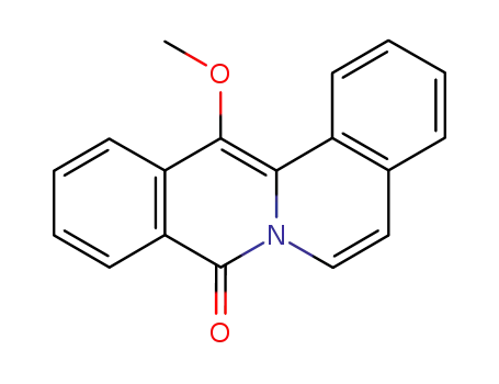 Molecular Structure of 81750-93-8 (13-methoxy-8H-dibenzo<a,g>quinolizin-8-one)