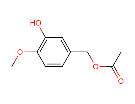Molecular Structure of 63867-04-9 (Benzenemethanol, 3-hydroxy-4-methoxy-, a-acetate)