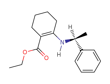 2-(S-1-phenylethylamino)-cyclohex-1-enecarboxylic acid ethyl ester