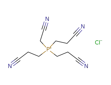 Cyanmethyl-tris-<2-cyan-ethyl>-phosphoniumchlorid