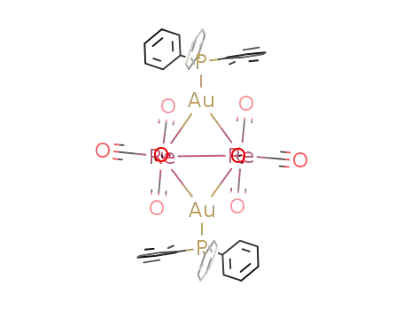 Re<sub>2</sub>(CO)<sub>8</sub>(μ-AuPPh<sub>3</sub>)<sub>2</sub>