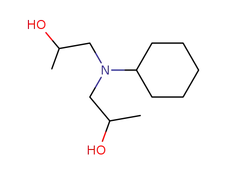 Molecular Structure of 14548-72-2 (1,1'-(cyclohexylimino)bispropan-2-ol)