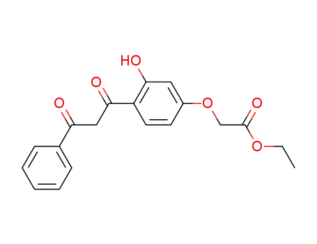 Molecular Structure of 21591-05-9 ([3-hydroxy-4-(3-oxo-3-phenyl-propionyl)-phenoxy]-acetic acid ethyl ester)